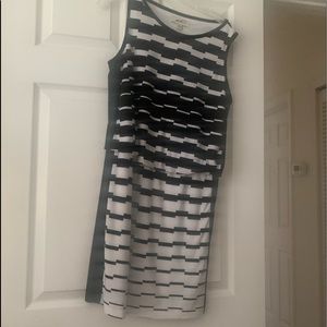 Black and white geometric print